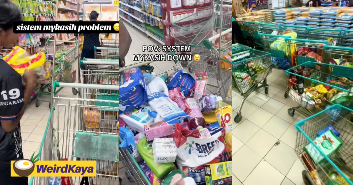 M’sian Netizens Slam Shoppers For Abandoning Trolleys During SARA Aid Glitch, Leaving Staff To Clean Up