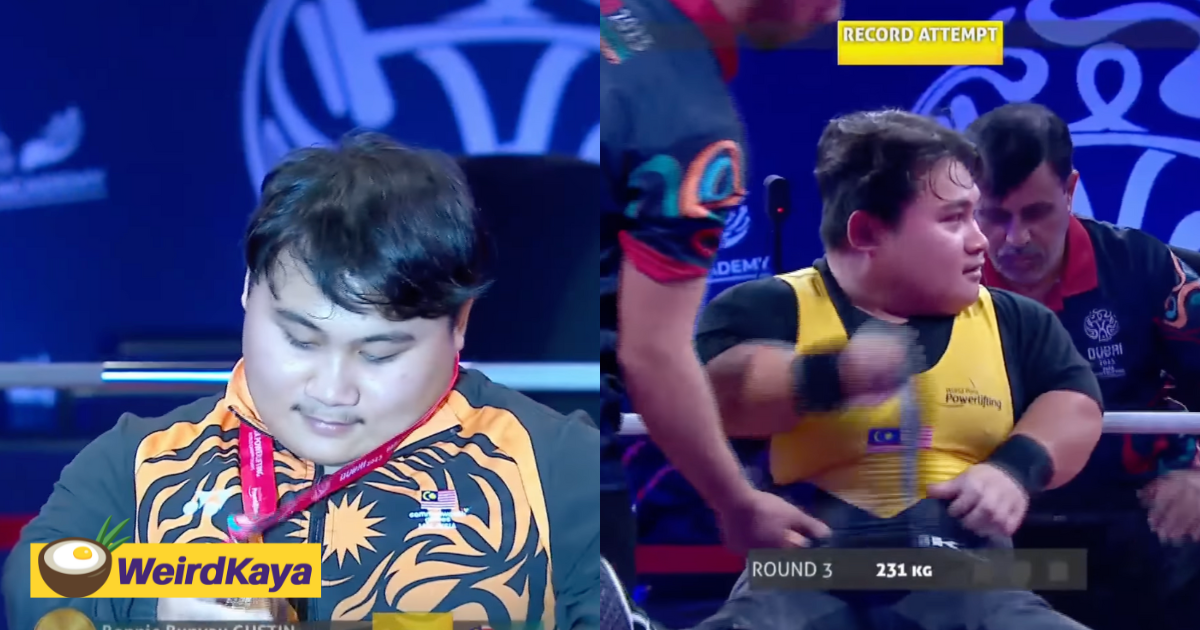 M'sian Para Powerlifting Athlete Bonnie Bunyau Gustin Breaks World Record Again In Dubai
