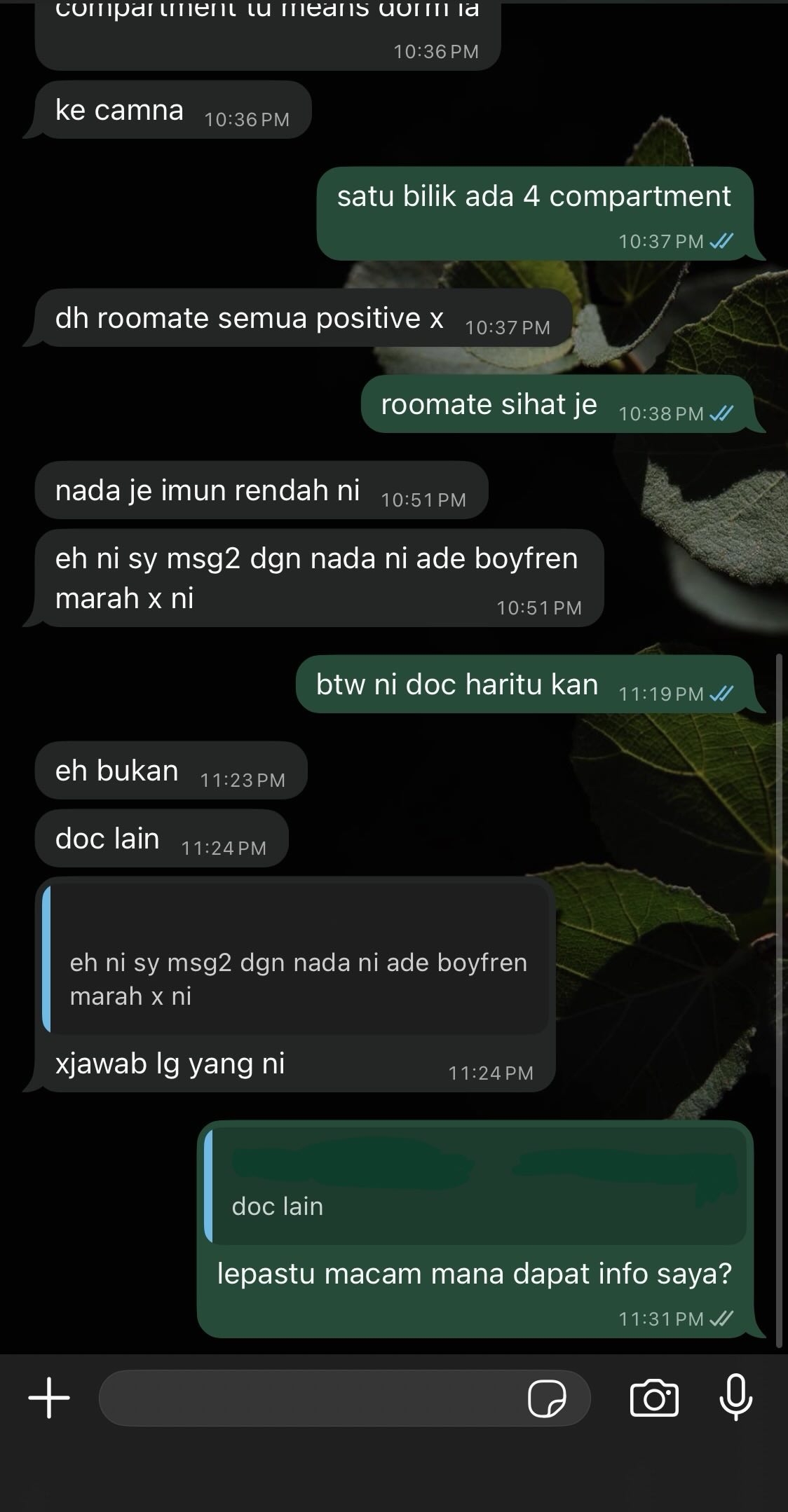 Msian Patient Claims Doctor Messaged Her After Clinic Visit To Ask If She Was Single convo2