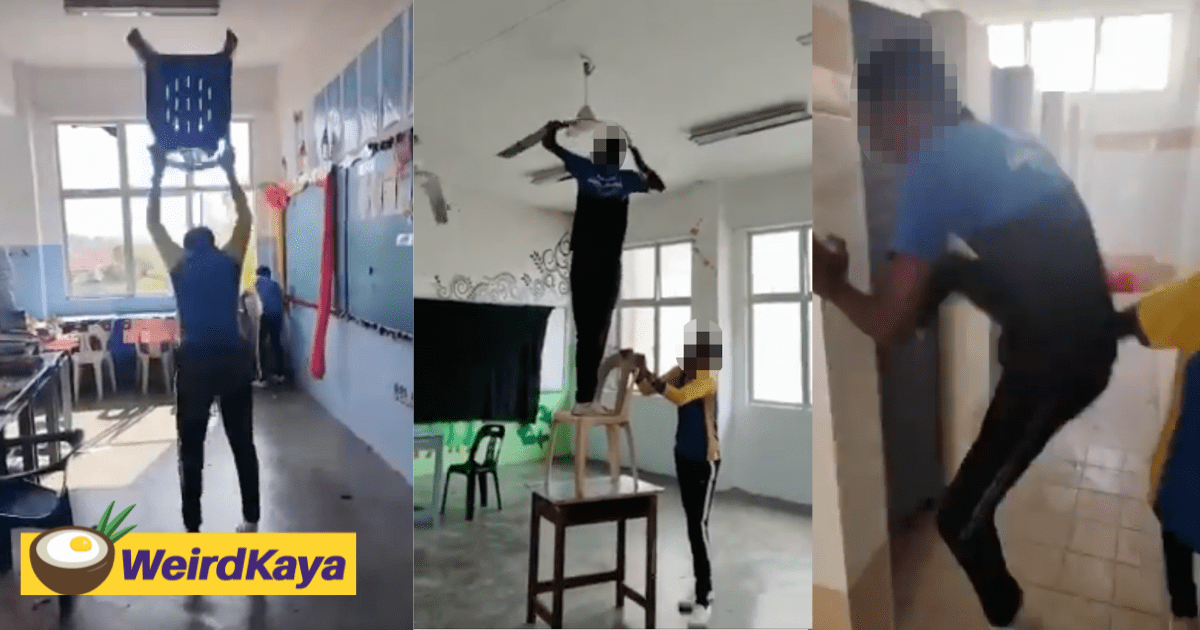 M'sian Students Destroy School Facilities To Celebrate The End Of School Term 