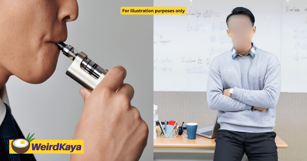 M'sian Teachers Who Vape In School Could Face RM10k Fine Or Jail