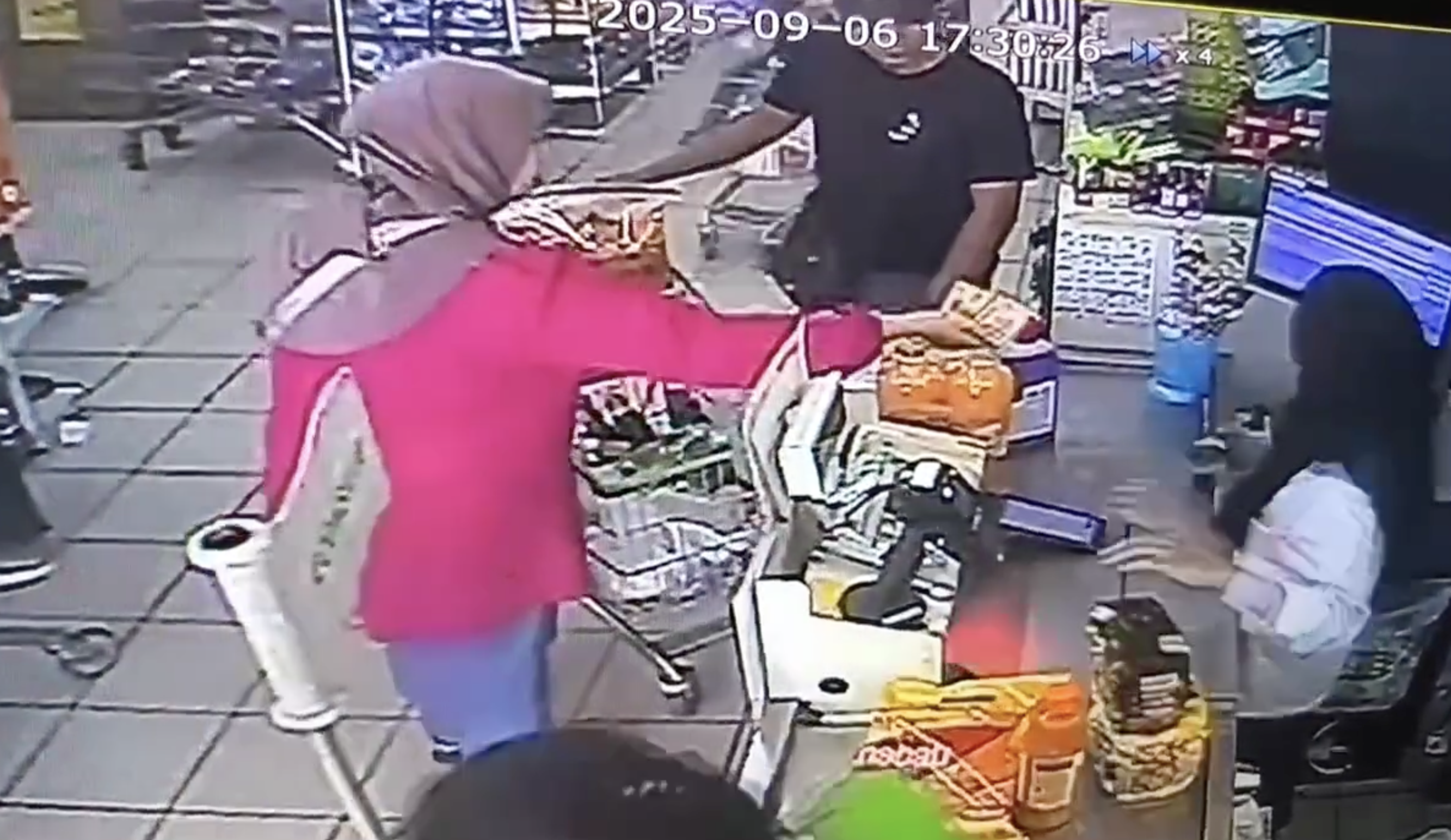 M’sian Woman Caught On CCTV Using Stolen MyKad To Blow RM400 SARA Funds