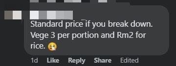 M’sian Woman Charged RM5 For Just White Rice & Vegetables, Asks Whether This Is Normal (2)