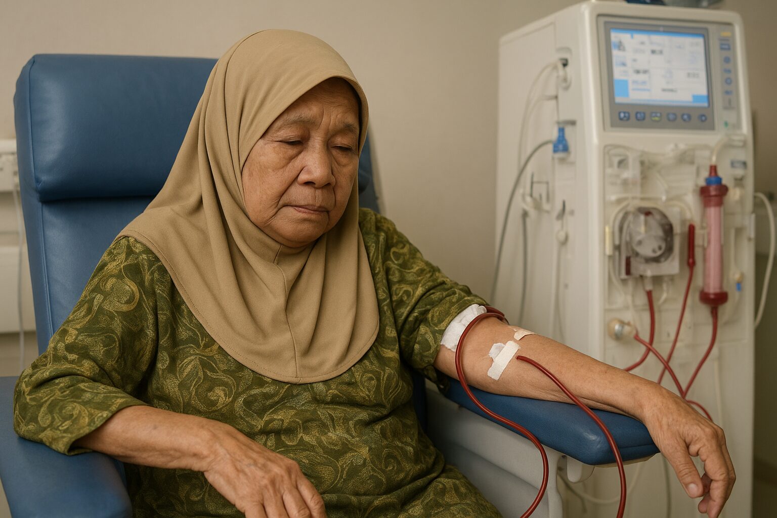 M'sian woman having kidney dialysis