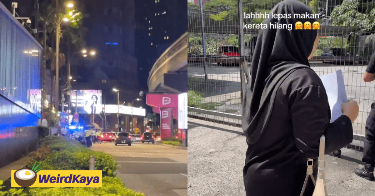 M'sian Woman Returns From Meal To Find Car Missing, Realises It Was Towed By PDRM