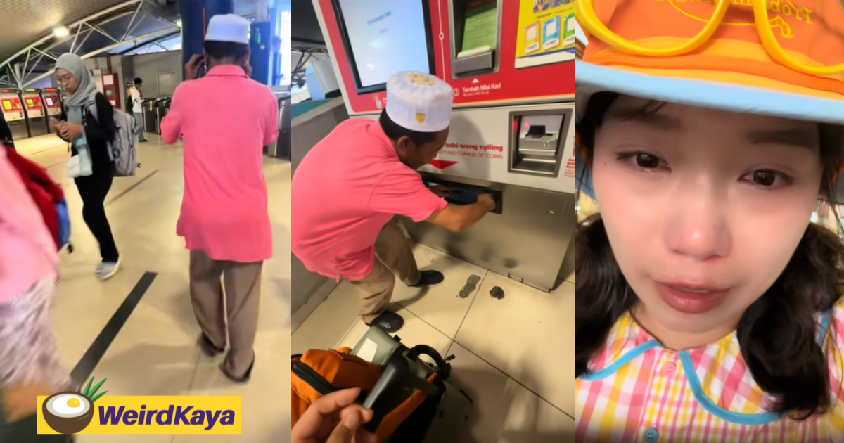 M'sians Are So Kind! - China Tourist Moved To Tears After Uncle Helps Her Buy Train Ticket At KL Station