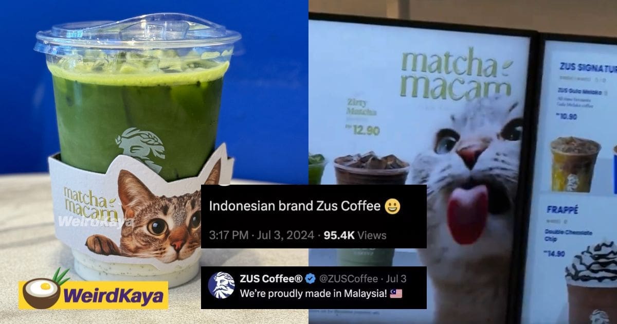 M'sians Fume Over Troll's Claim That Zus Coffee Is Indonesia's After Cat Ad Goes Viral Globally