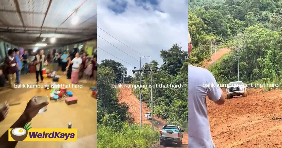 M’sian’s Video Shows 4x4 Struggling Through Muddy Jungle Road To Sarawak Kampung