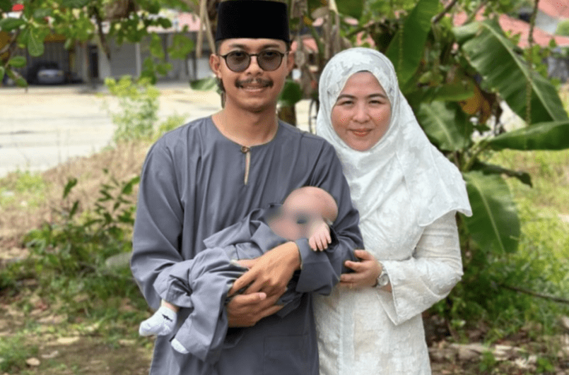 Muhammad Isma Azwa Md Salleh and his family