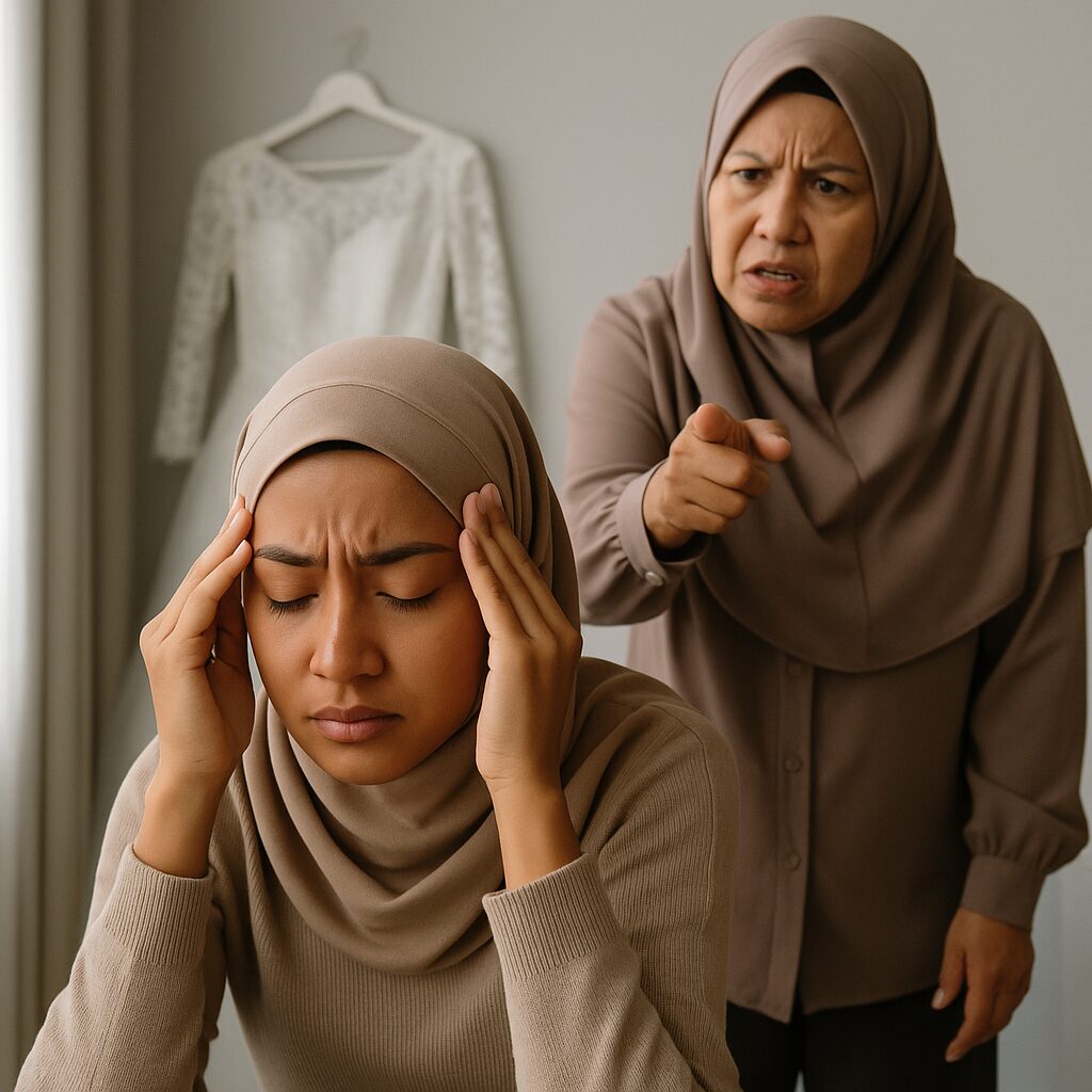 Mum asking daughter to change date