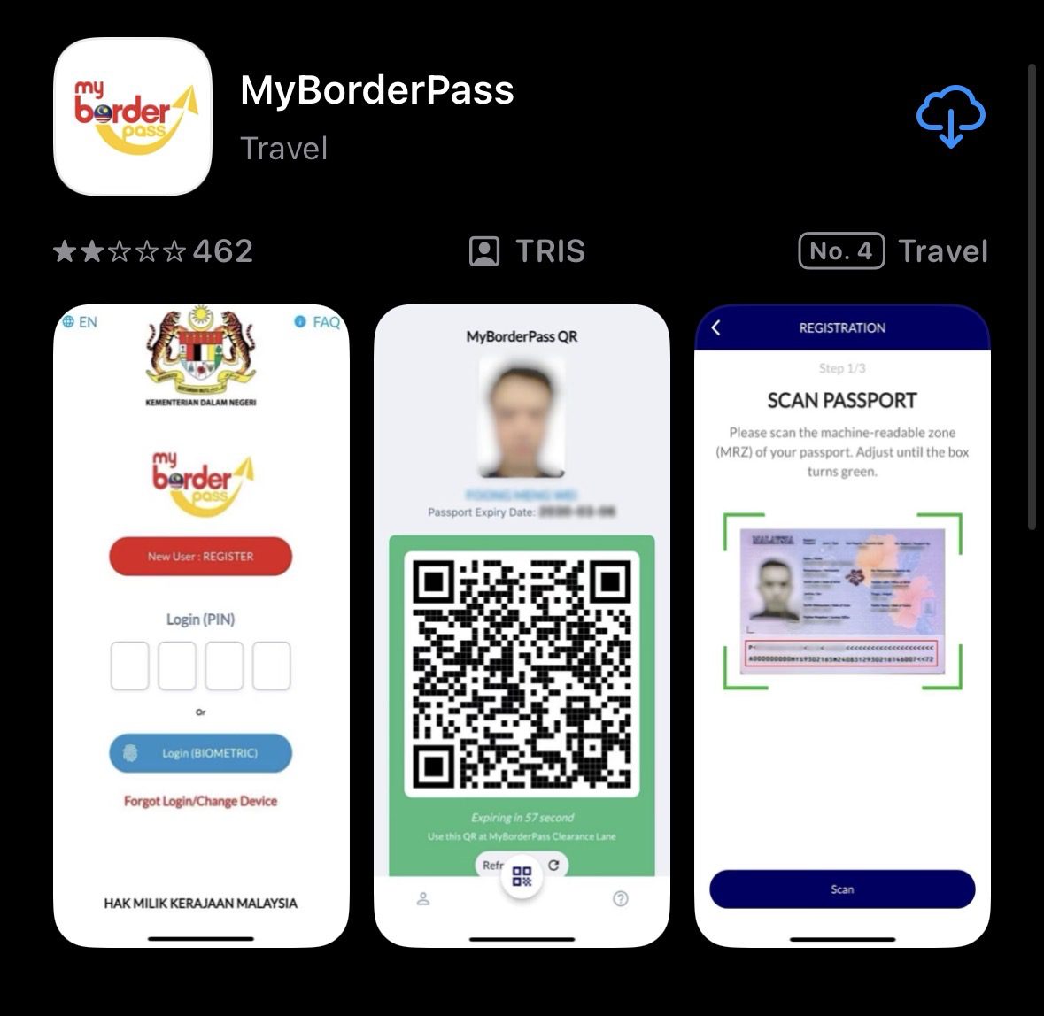 MYBORDERPASS appstore