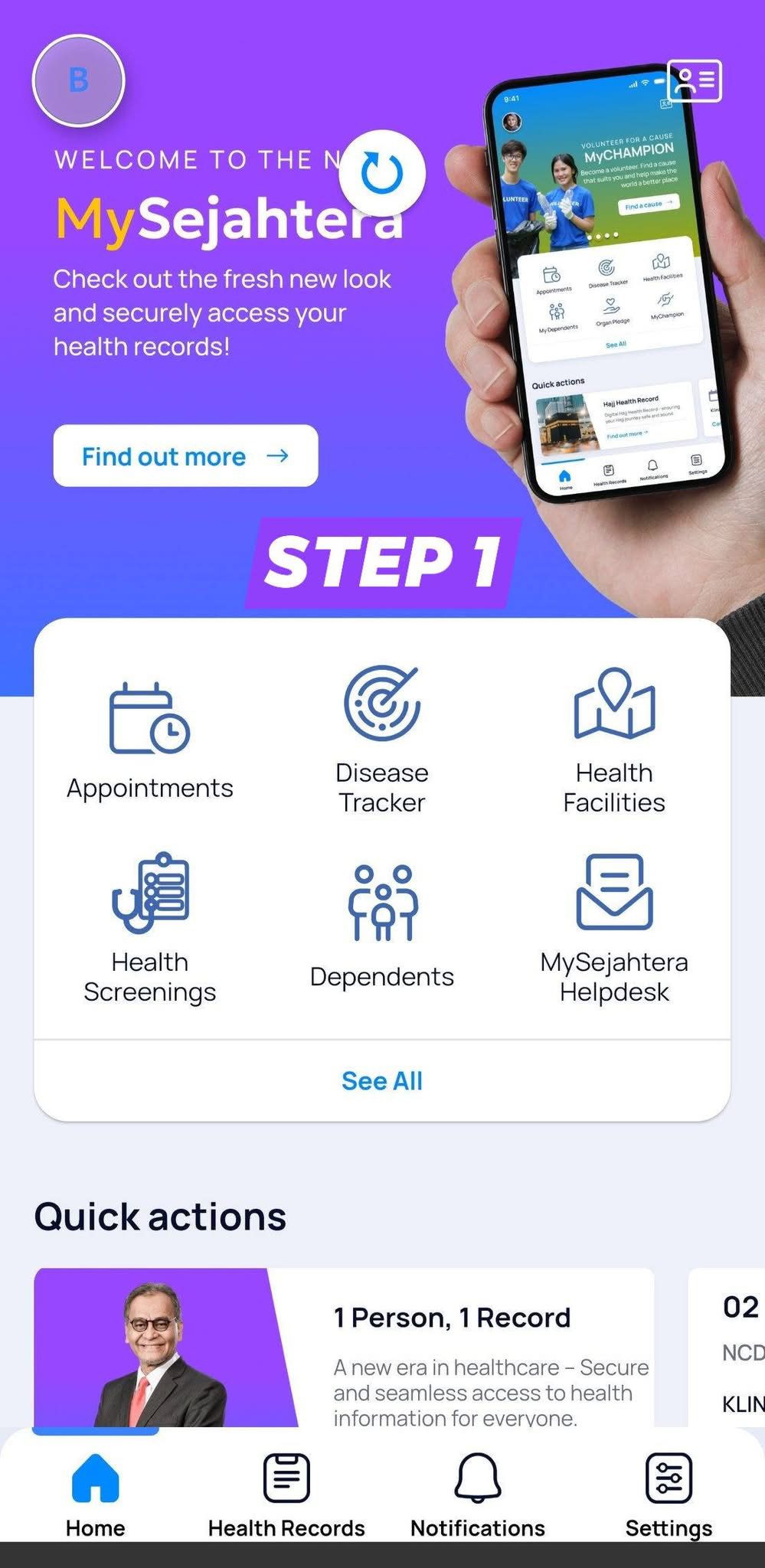 mysejahtera booking appointment