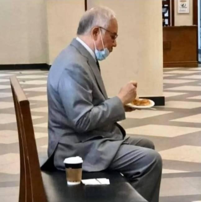 najib eating his meal