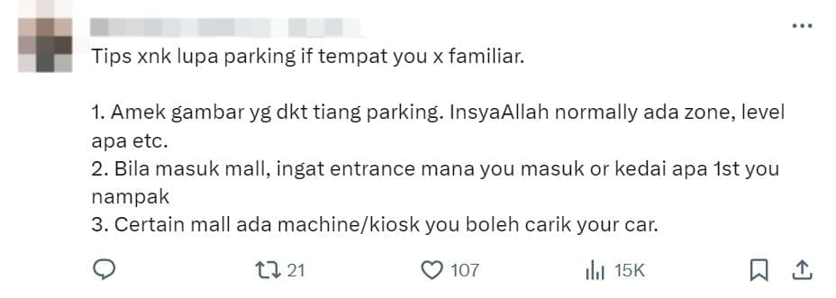 M'sian Family Forgets Where They Parked At IOI Putrajaya, Finds Car After 1 Hour Of Searching