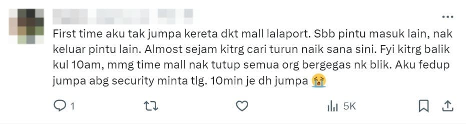 M'sian Family Forgets Where They Parked At IOI Putrajaya, Finds Car After 1 Hour Of Searching