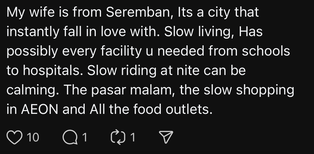M’sian Says Living In Seremban Is Underrated, Only Realised After Leaving Stressful KL Life Behind