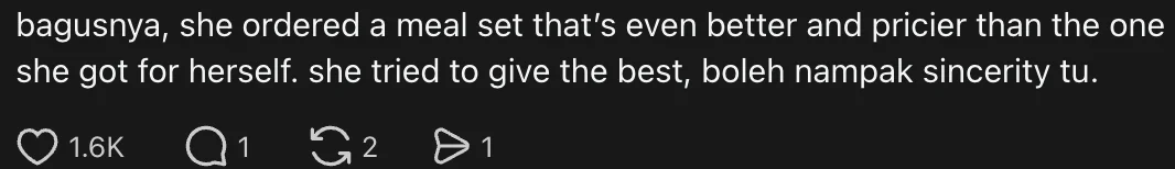 M’sian Woman Orders Extra Sahur Meal For Rider Who Delivered Her Food