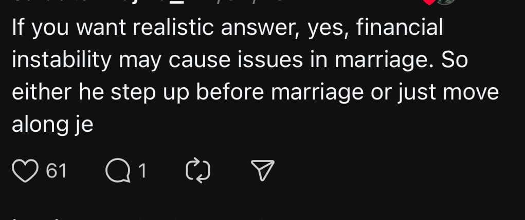 'Not On Her Level' - M’sian Parents Reject Daughter’s BF Marriage Proposal Due To His RM1.8K Salary comment