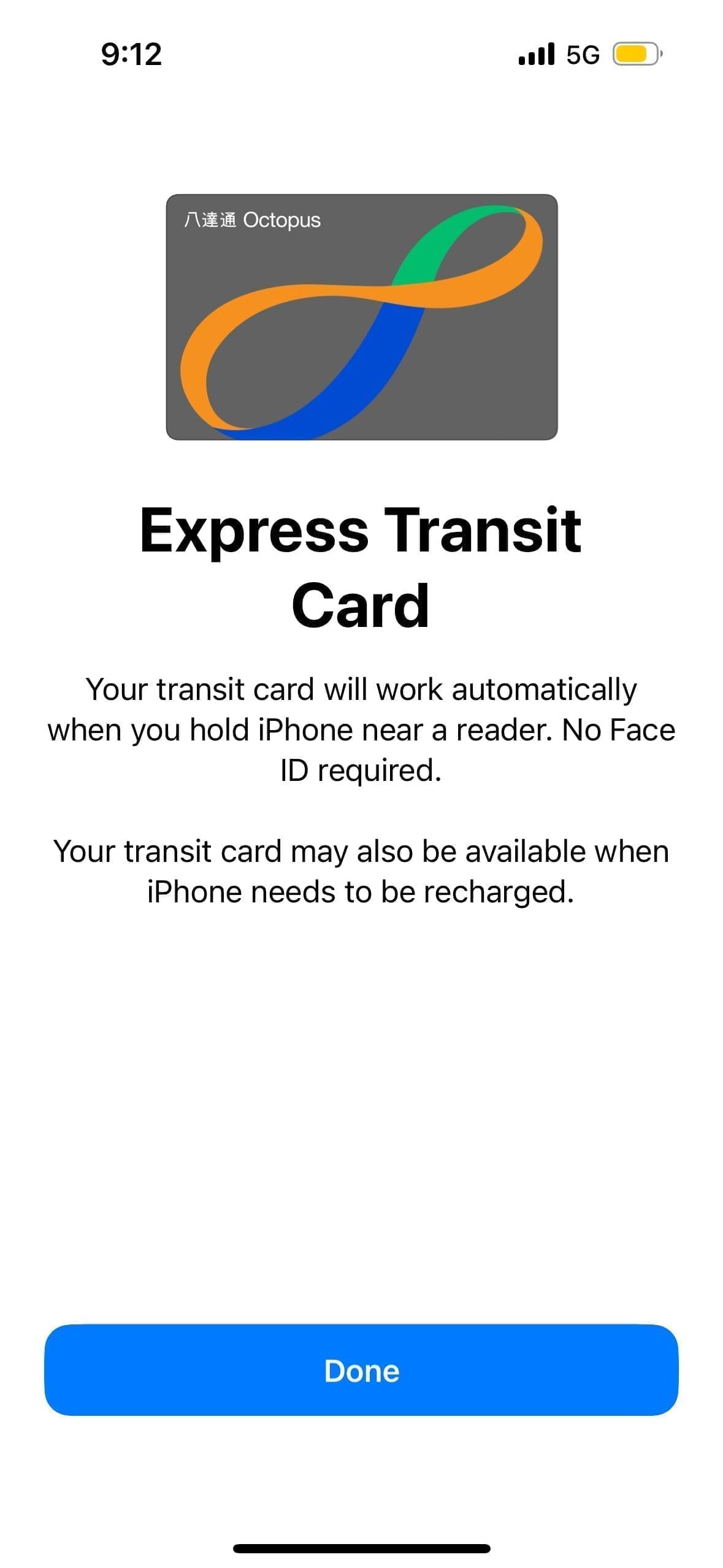 Octopus Card Apple Pay