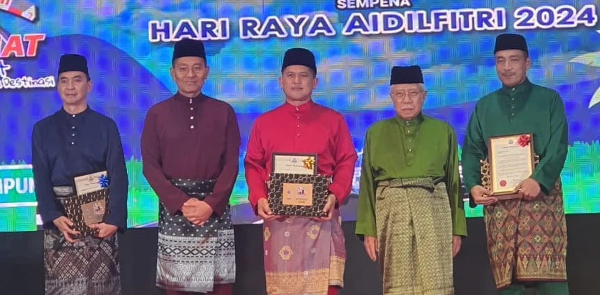 Inspector-General of Police Tan Sri Razarudin Husain attending Op Selamat 22 closing ceremony