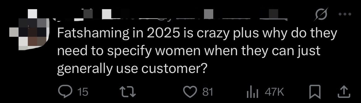 M'sian Clothing Brand Padini Allegedly Fat Shames Customers In TikTok Clip, Gets Bashed Online comment 1