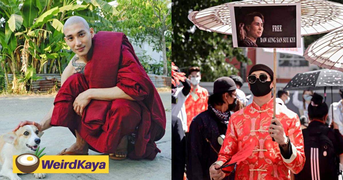 Myanmar's 'hot monk' actor jailed 3 years for opposing junta rule | weirdkaya