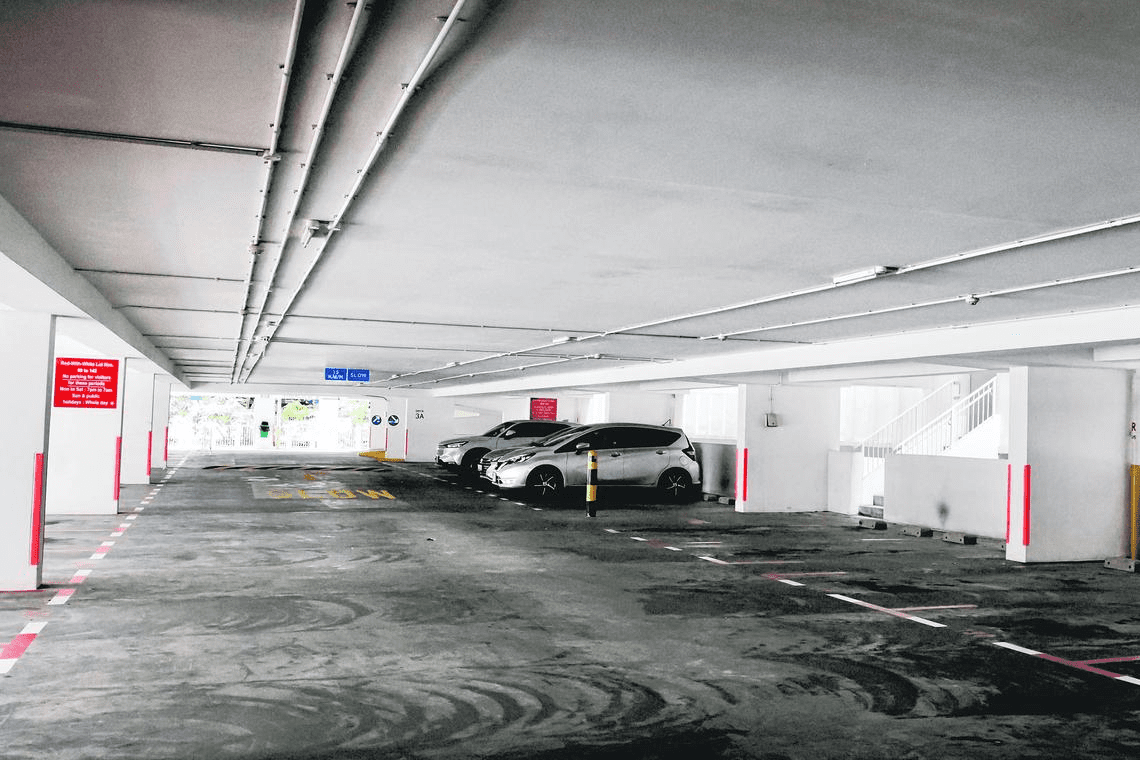 Parking lot where cheating S'porean couple were found