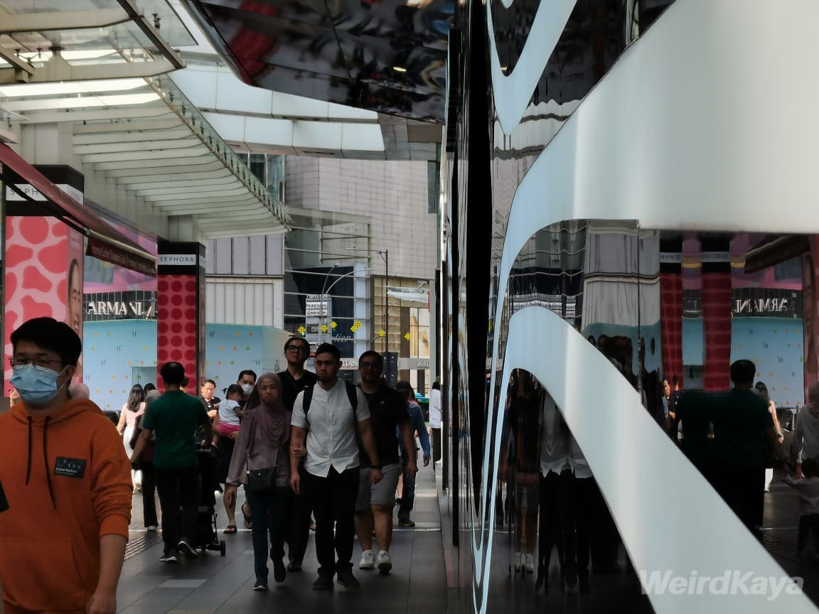 people walking in bukit bintang