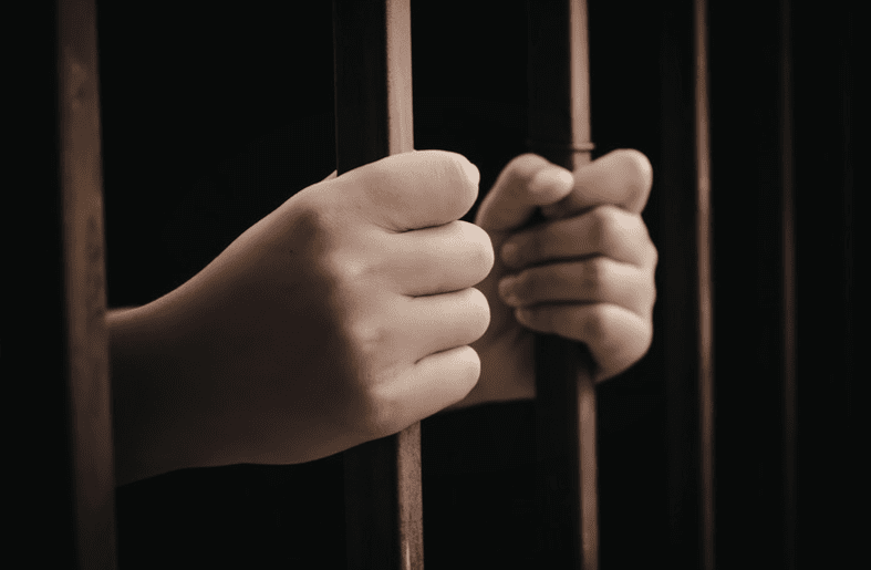 person in jail