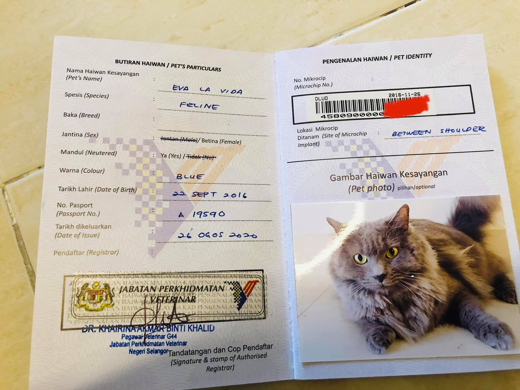 pet passport malaysia