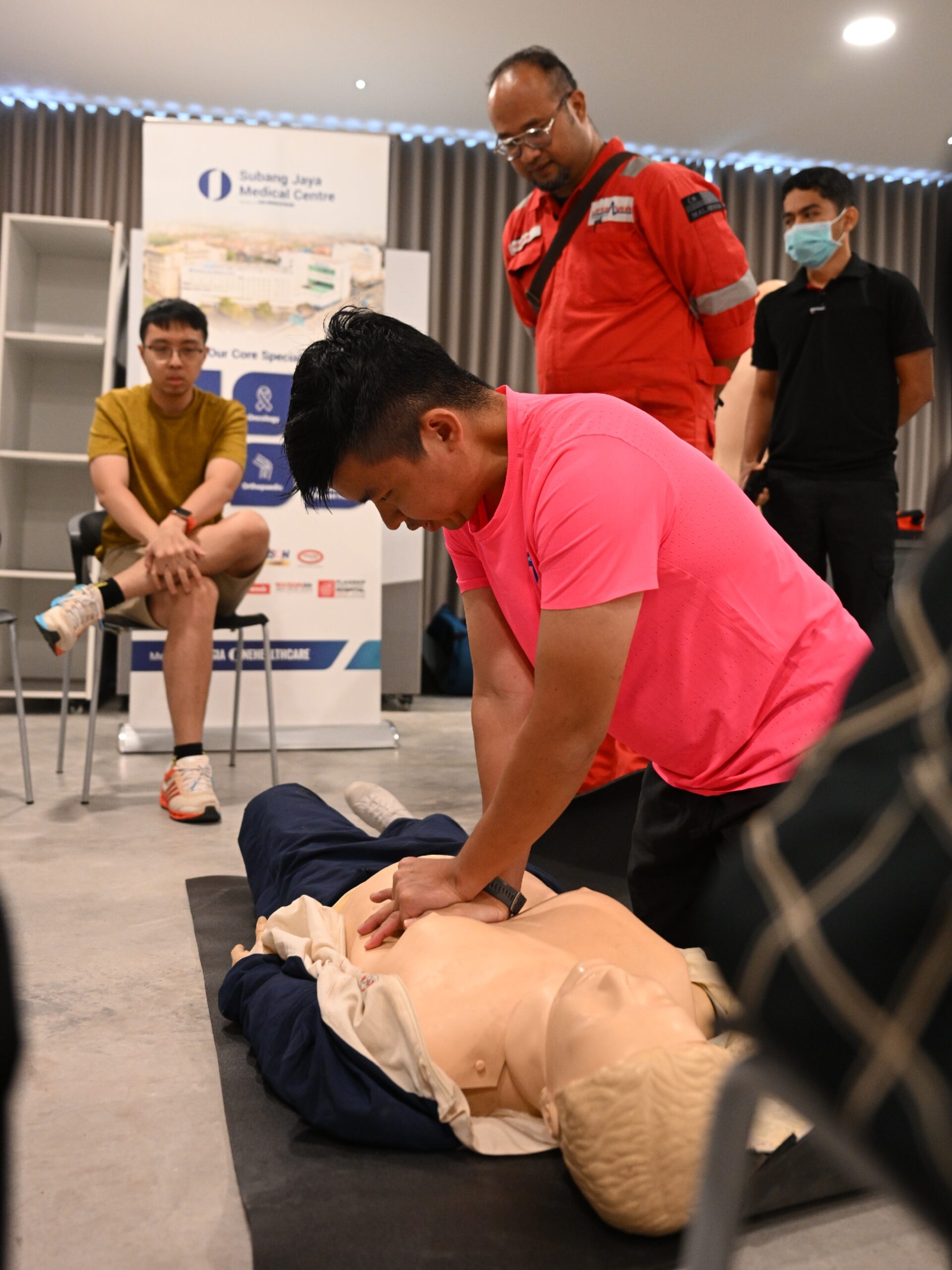 Photo 3 - Registered alumni participated in a CPR and BLS session during the SJMC
