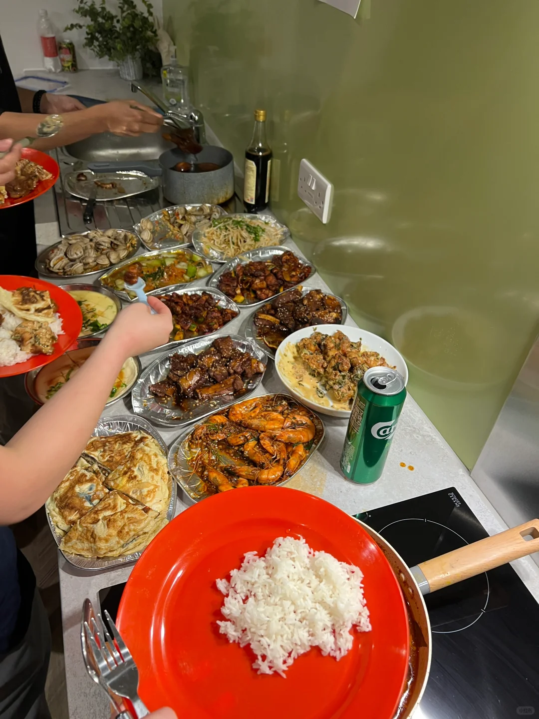 Picking the food