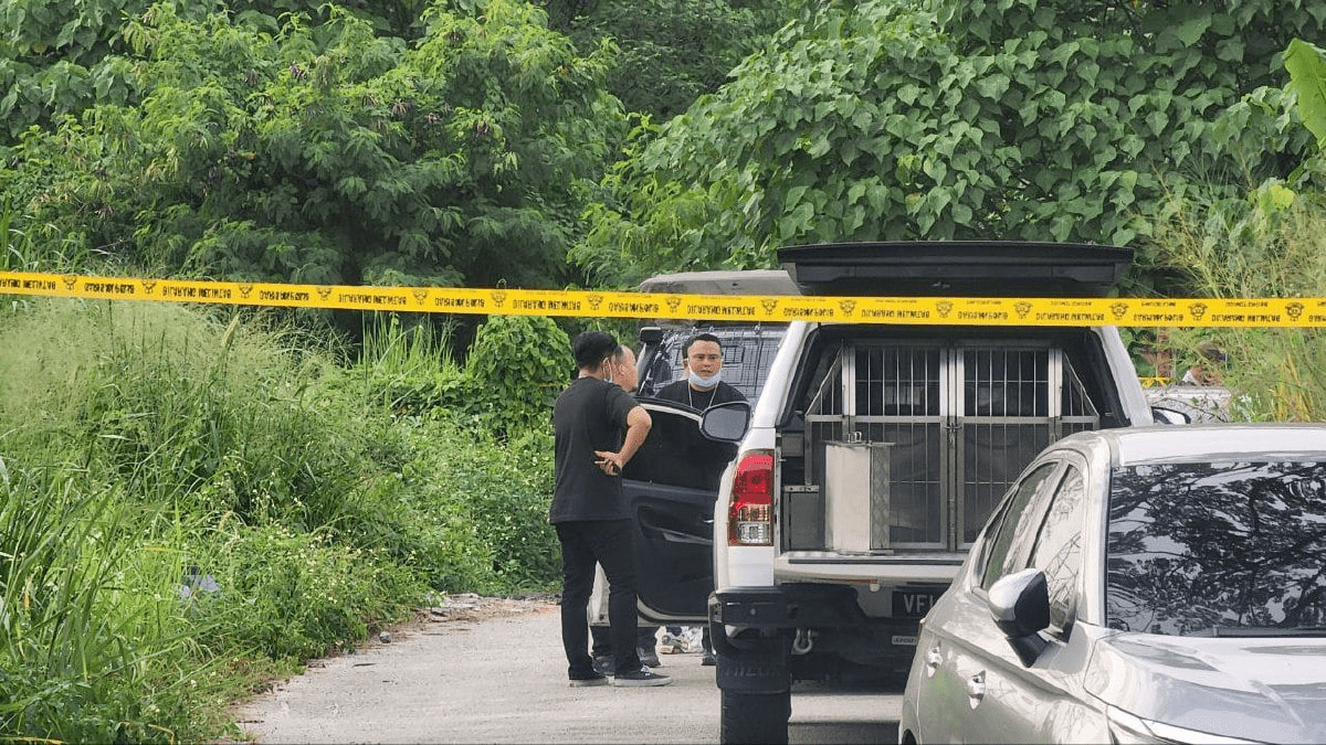Police at scene where woman's body was found at Seri Kembangan