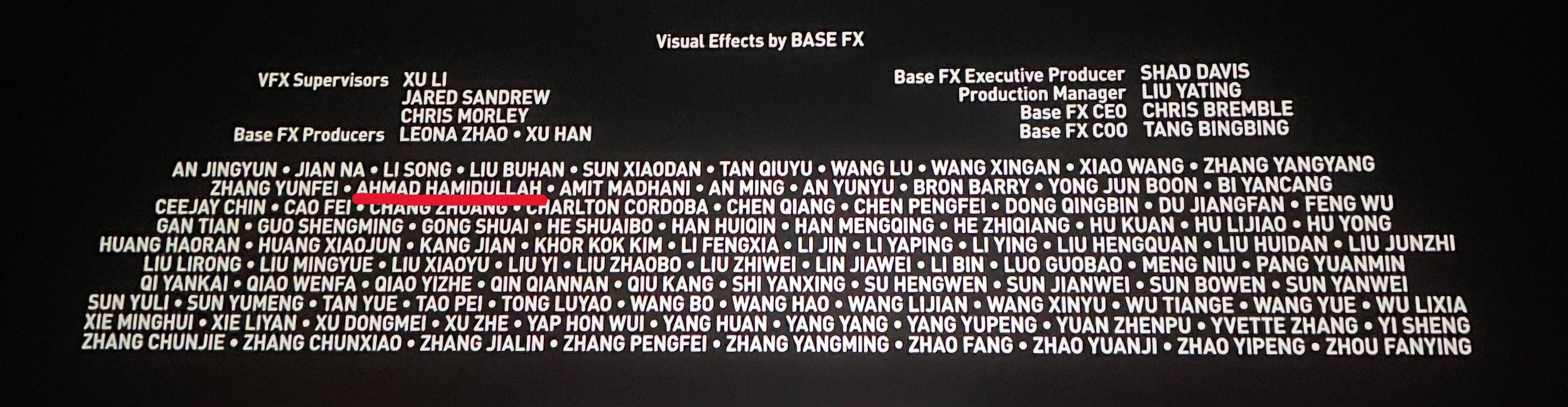 post credit scene malaysian name in it