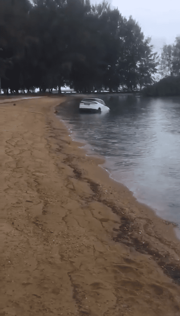 Proton X70 inside sea at Port Dickson