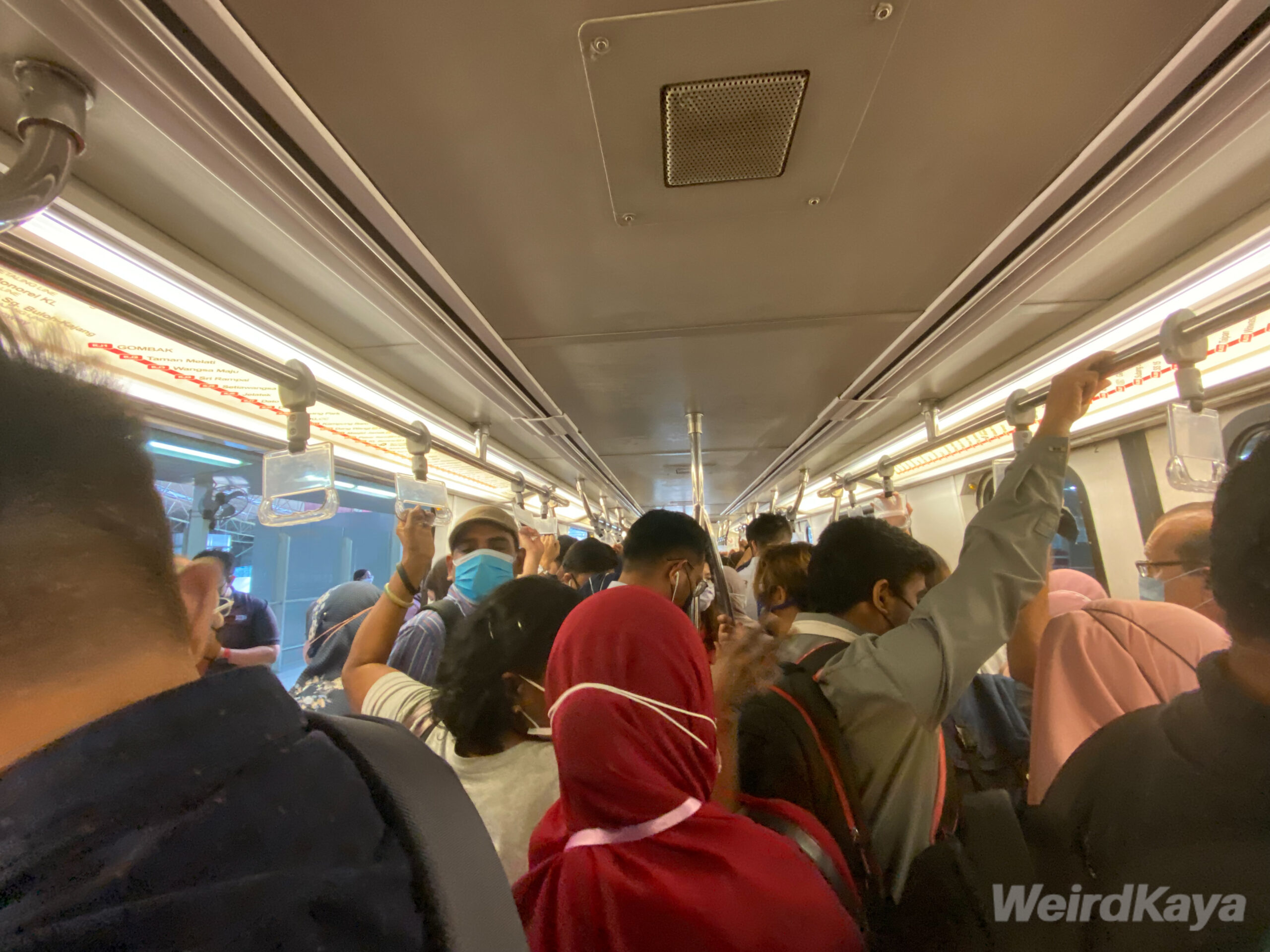 Public Transport packed with people
