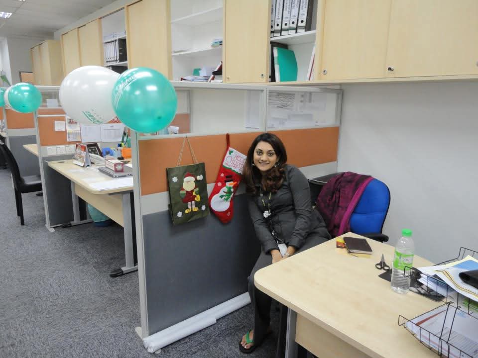 Rekha at her office