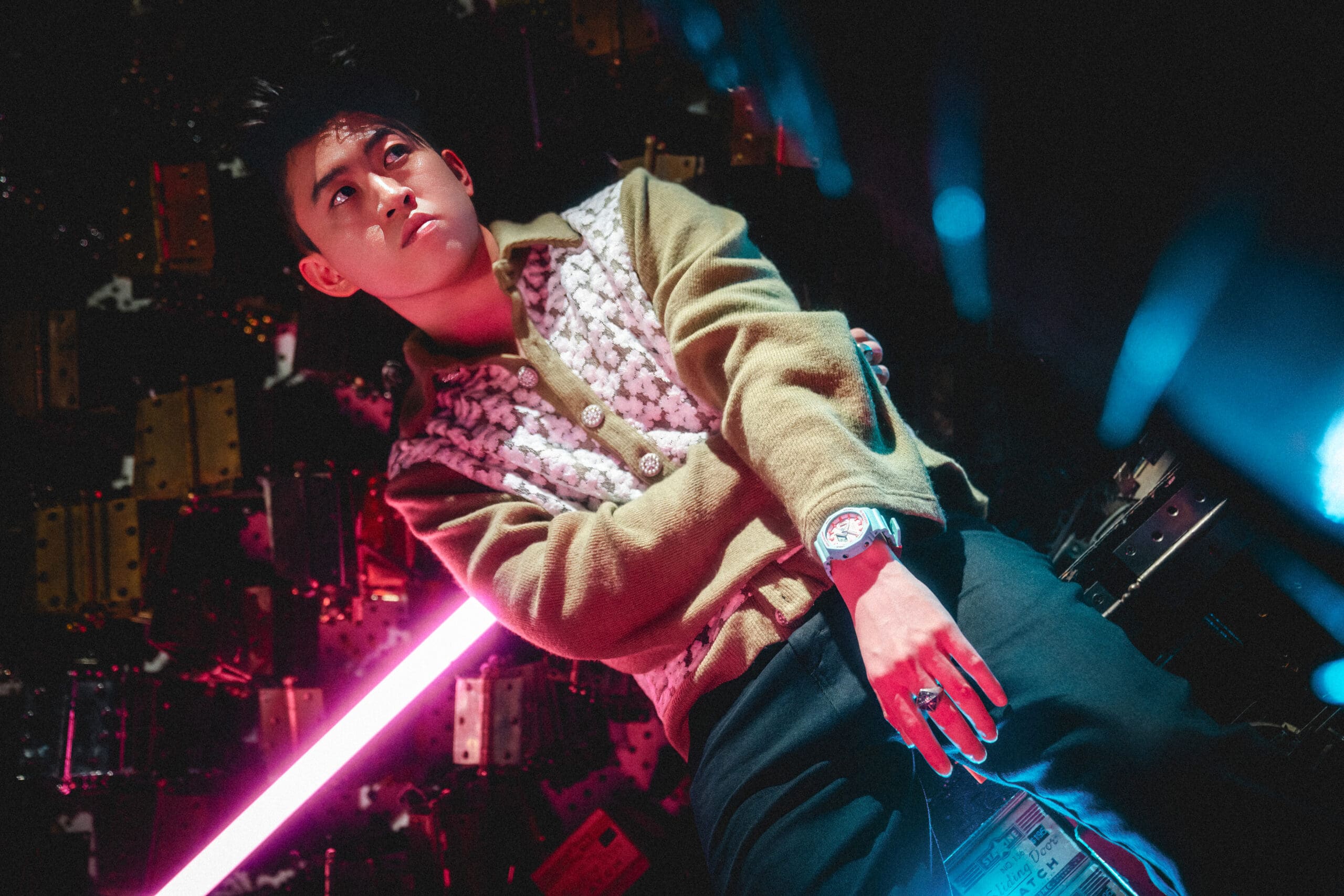 Rich Brian wearing G-SHOCK GA-2100