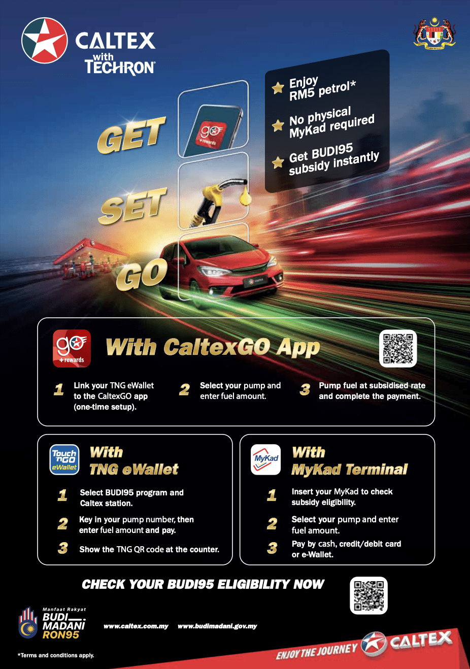 RON95 Subsidy Caltex Poster