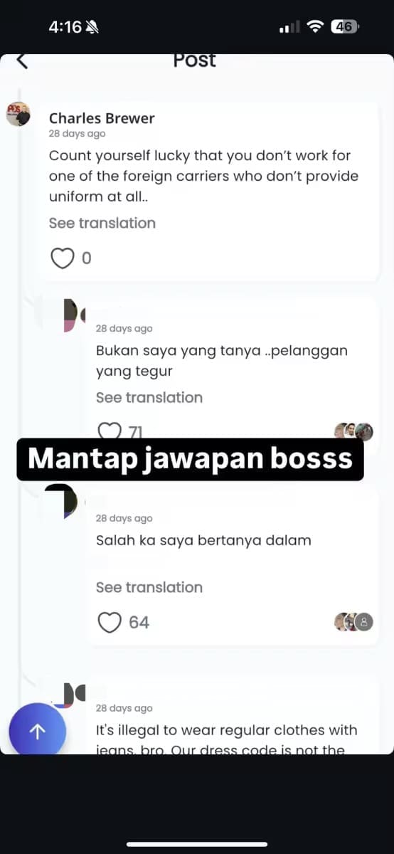 Rude response by Pos Malaysia CEO