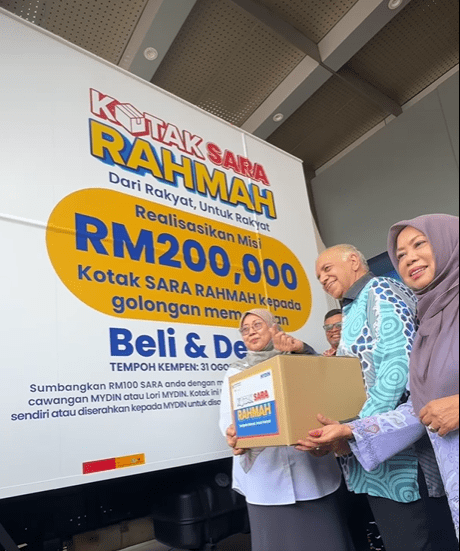 SARA Boxes given out by Mydin