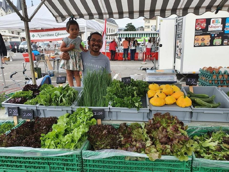 Eryzal Zainal, a farmer in Switzerland