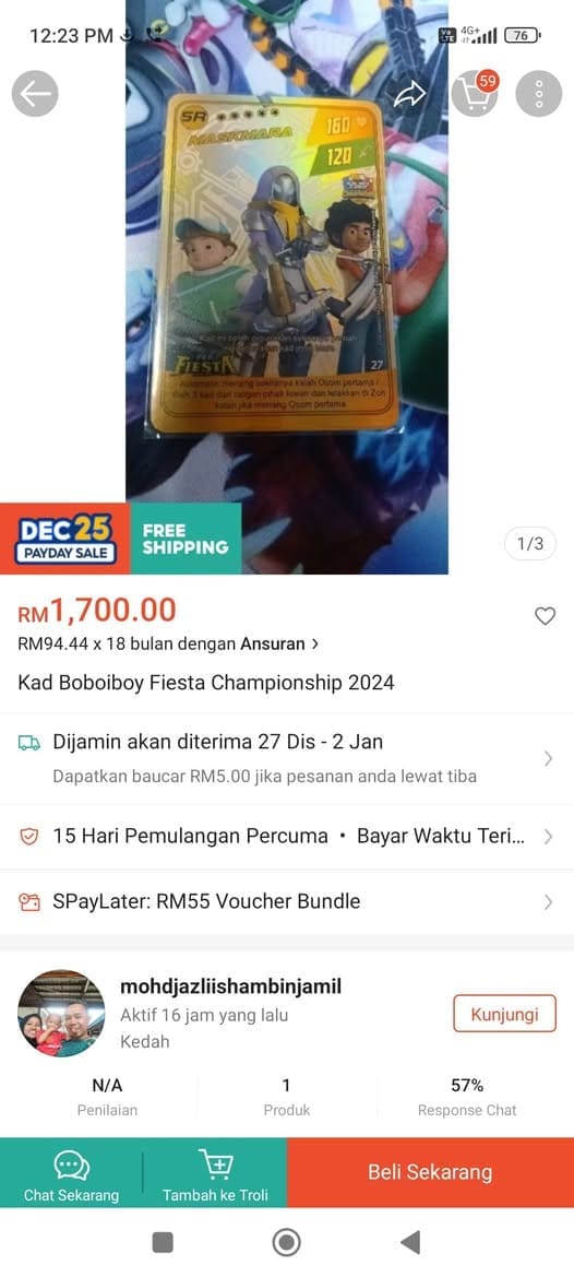 screenshot from shopee app