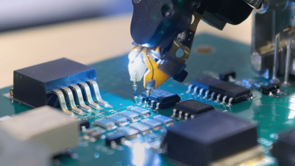 Semiconductor chip being made