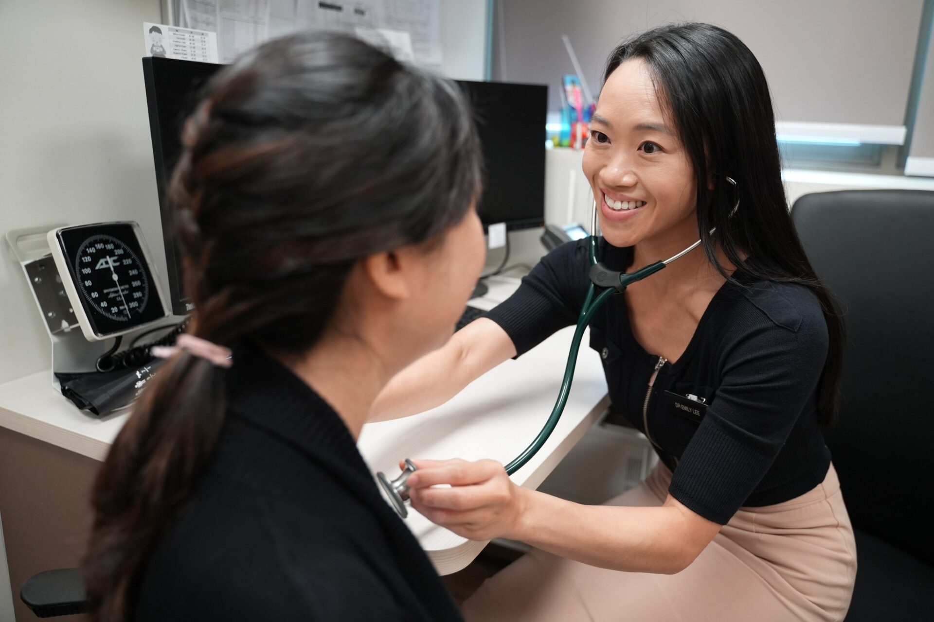 SG doctor tending to a patient