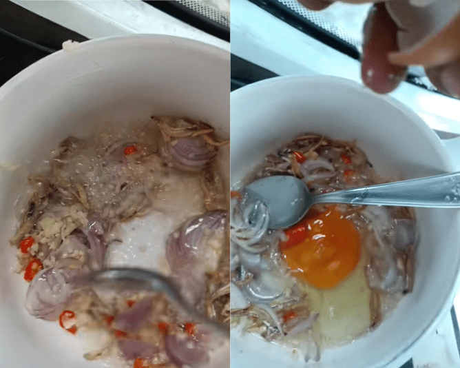 SG man cooks ikan bilis fried rice on crane tower