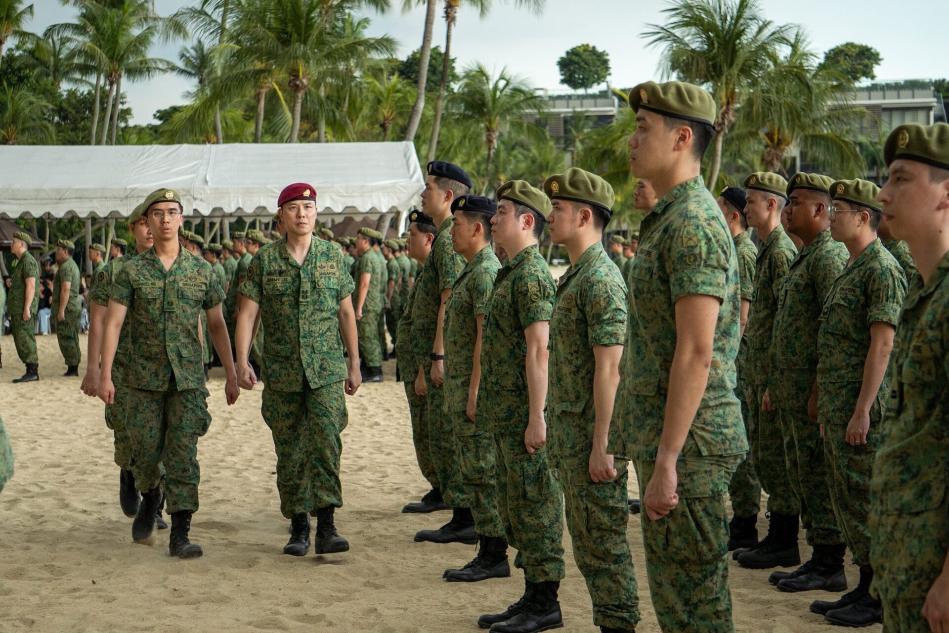 Singapore army officers