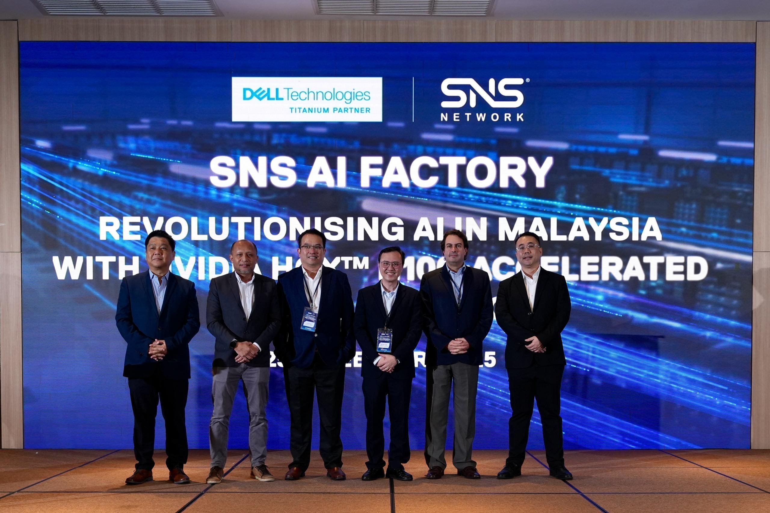 SNS Network AI factory officiation group pic