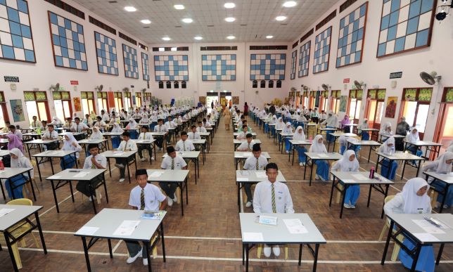 SPM students at exam hall