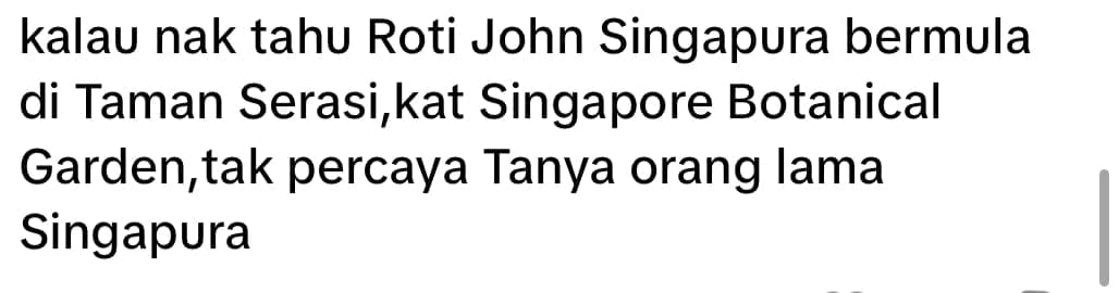 S’poreans Claim The Original Roti John Comes From Them, Not M'sia comment